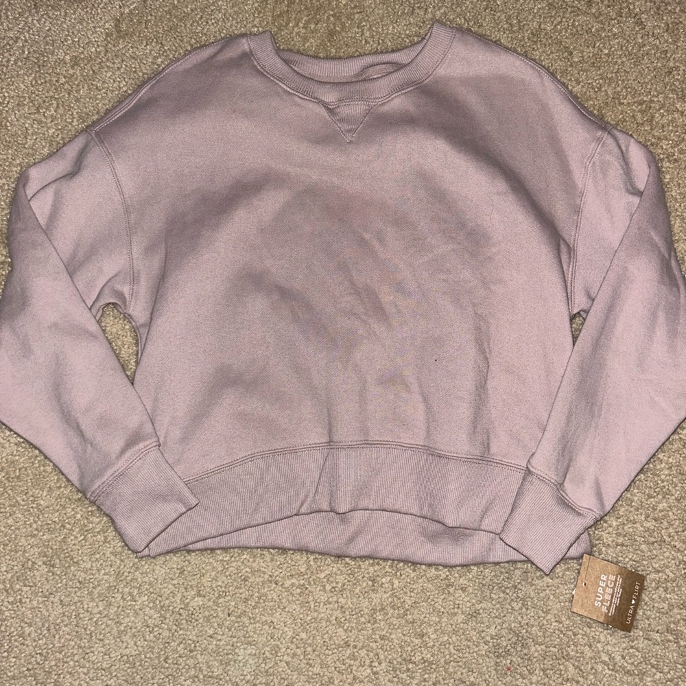 Ultra Flirt Mauve Crew Neck Sweater